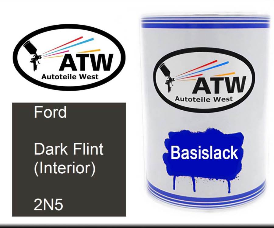 Ford, Dark Flint (Interior), 2N5: 500ml Lackdose, von ATW Autoteile West.